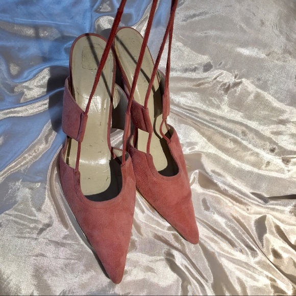 Colin Stuart pink suede heels - Picture 5 of 6